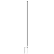 VOSS.farming Replacement Post for 90 cm Netting, 2 Spikes, Black