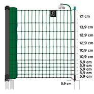 Poultry Netting 50m x 112cm, VOSS.farming farmNET, 16 Posts, 2 Spikes, Green, Electrifiable