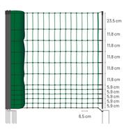 Poultry Netting 50m x 112cm, VOSS.farming classic, 16 Posts, 2 Spikes, Non-Electrifiable