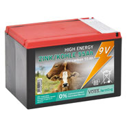 4x VOSS.farming "ZINC-CARBON 55AH" - 9V Battery Energiser, Small, VALUE PACK!