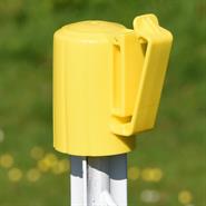 10 x T-Post 'Premium' Cap Insulators, Yellow