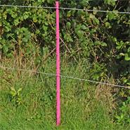 20x VOSS.farming "Style" Electric Fence Posts, 156 cm, Double Step-in Base, Pink