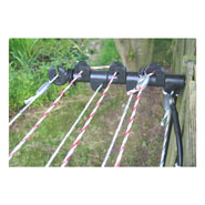 2x 8-part Start Insulator, with Wooden Thread - Badger, Fox, Cat Electric Fence, Repeller