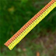 VOSS.farming Electric Fence Tape 250m, 10mm, 4x0.16 STST, Yellow-Orange, Basic Plus