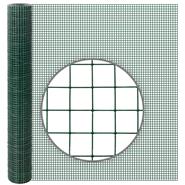 Welded Wire Mesh 10m x 100cm, VOSS.farming, Mesh Size 12.7x12.7mm, Aviary Fence, Green, PVC Coated