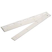 Stainless Steel Face Mount for Fastening PVC Strip Curtains, 30 cm