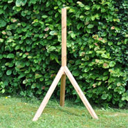 VOSS.garden Bird Table Stand, Oak, 98cm