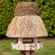 VOSS.garden "Amrum" - Bird Table with Thatched Roof, Ø 50cm