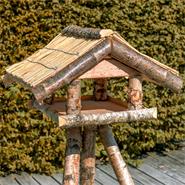 VOSS.garden "Geest" Bird Table with Thatched Roof (Stand Not Included)