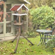 VOSS.garden "Birdy" Bird Table with Felt Roof + Stand