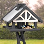 VOSS.garden "Tolga" Bird Table with Metal Roof + Stand