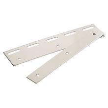 Stainless Steel Face Mount for Fastening PVC Strip Curtains, 20cm