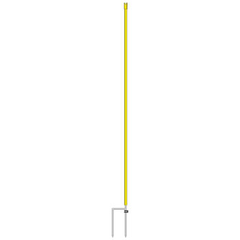 Replacement Post for 90cm Nets, 2 Spikes, Yellow