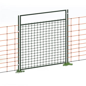Gate for Electric Fence Netting, Electrifiable, Complete Kit, 105cm