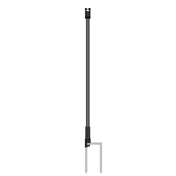 VOSS.farming NETmaster Additional/Replacement Post for 65 cm Nettings, 2 Spikes, Black