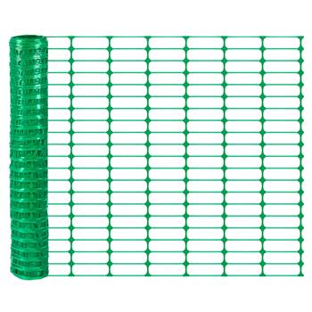 Plastic Barrier Mesh Fence 50m x 100cm, VOSS.farming Classic, Mesh Size 120x40mm, Green