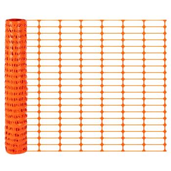 Plastic Barrier Mesh Fence 50m x 100cm, VOSS.farming Classic, Mesh 120x40mm, Orange