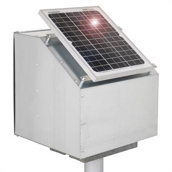 VOSS.farming 12W Solar Anti-Theft Box for Energiser and Battery, incl. Grounding Post