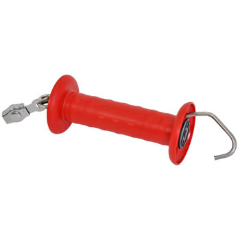 VOSS.farming Gate Handle with Rope Attachment "easy +" Red (Stainless Steel)