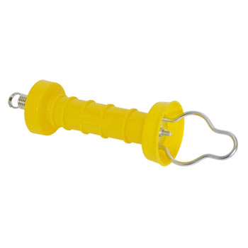 Gate Handle Compact, Yellow, with Eyelet