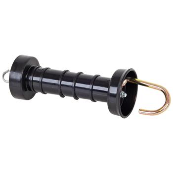 Gate Handle Compact, Black with Hook
