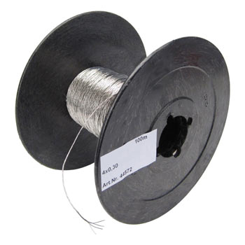 Stainless Steel Stranded Wire, 100m, 4x0.30 Conductor