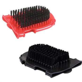 Grooming Glove with Bristles and Rubber Tips