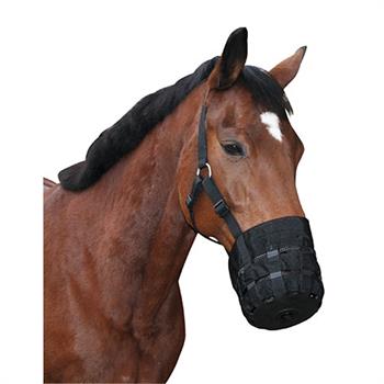 Muzzle with Halter for Controlling Overeating in Horses and Ponies