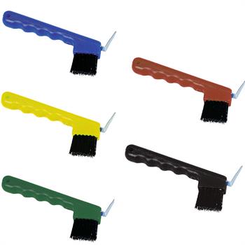 Hoof Pick with Brush in Different Colours