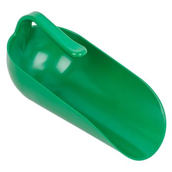 Plastic Feeding Scoop, with Inner Handle, Green, 2000 g