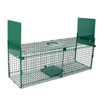 Live Cage Trap for Small Animals, with Trap Doors, 100 x 30 x 30 cm