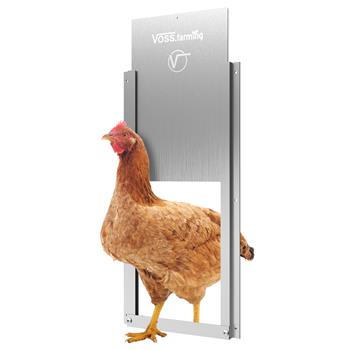 Chicken Coop Sliding Door, Aluminium, 220 x 330 mm
