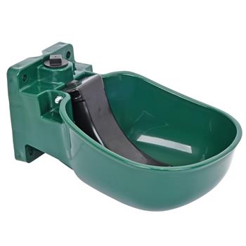 VOSS.farming Drinking Bowl K55 with Pressure Tongue, Drinker for Horses and Cattle, Green