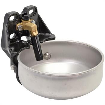 Stainless Steel Drinker for Cattle & Horses E21 with Pipe Valve, 1/2" Connection