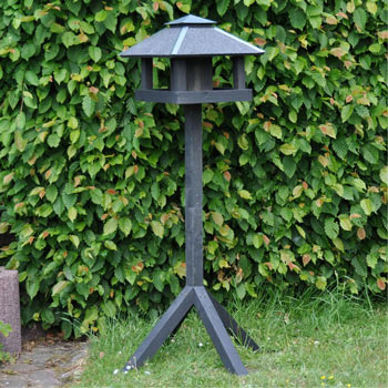 Vejers - Bird Table in Danish Design, incl.  Stand, Black