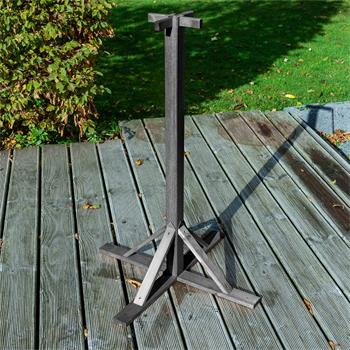 VOSS.garden Bird Table Stand, Reinforced, Black, 100cm