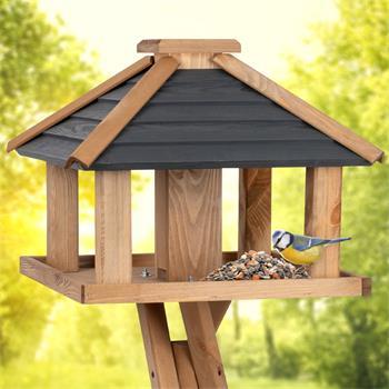 Birdhouse VOSS.garden Valbo Wooden Bird Table Bird Feeder Feeding Station