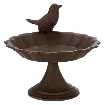 Water Bowl for Birds, Cast Iron, 250 ml, Brown