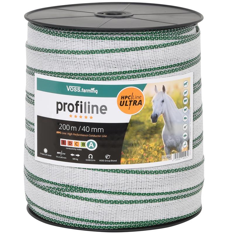 1 ROLL of  Electric fencing 40mm wide tape x 200m WHITE tape 