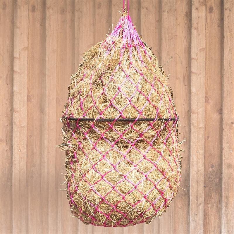 QHP Hay Net "Easy Fill" with Ring for Quick Filling, Mesh Size 5x5cm