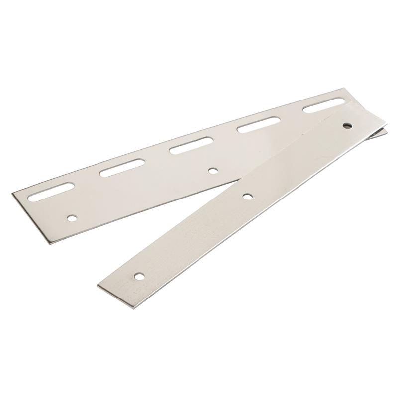 Stainless Steel Face Mount for Fastening PVC Strip Curtains, 20cm