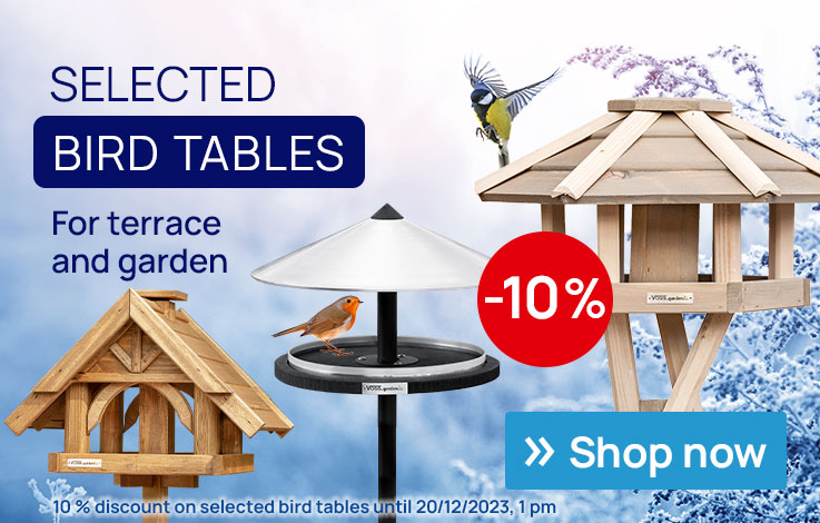 10 percent discount on selected bird tables