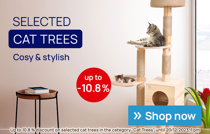Up to 15 percent discount on cat trees