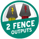 2 fence terminals